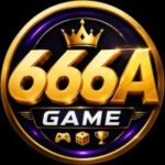 666A Game profile logo featuring bold golden 666A text with a crown, premium black and purple background, and gaming icons including a controller, dice, and trophy