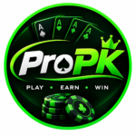 ProPK Game logo with green casino-style gaming design for Android users in Pakistan